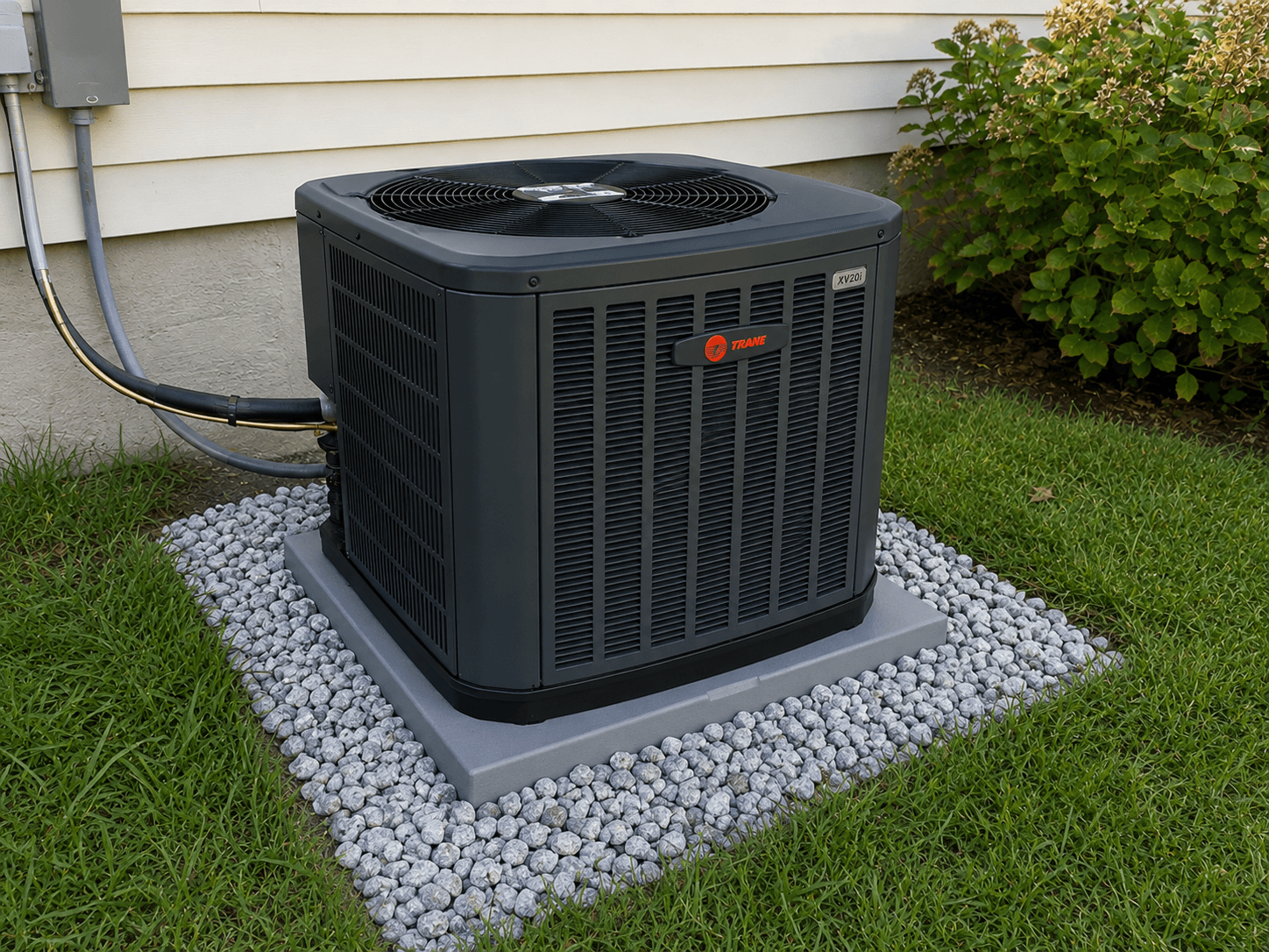 New Trane high-efficiency HVAC unit installation by NorthPeak