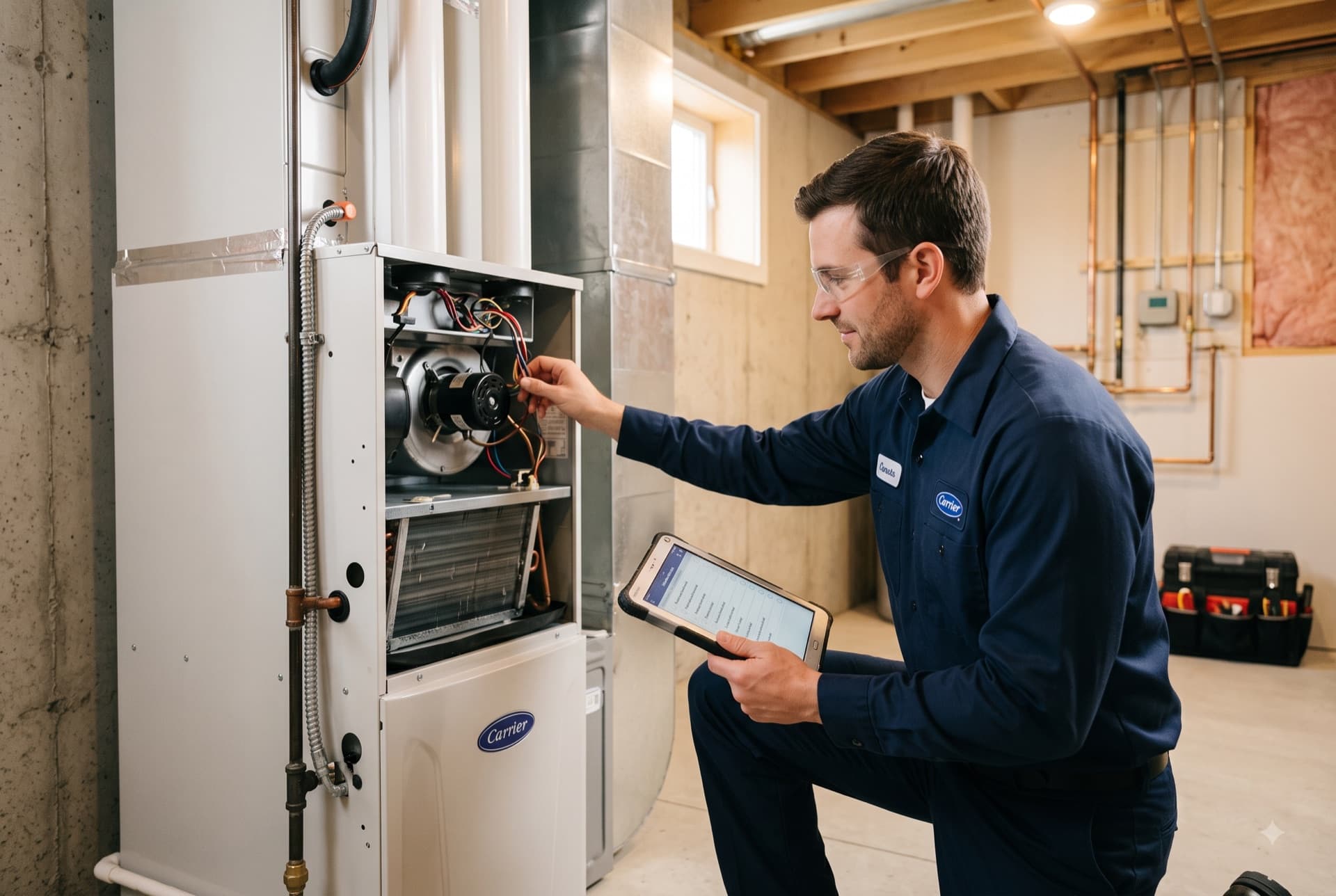 HVAC tune-up inspection